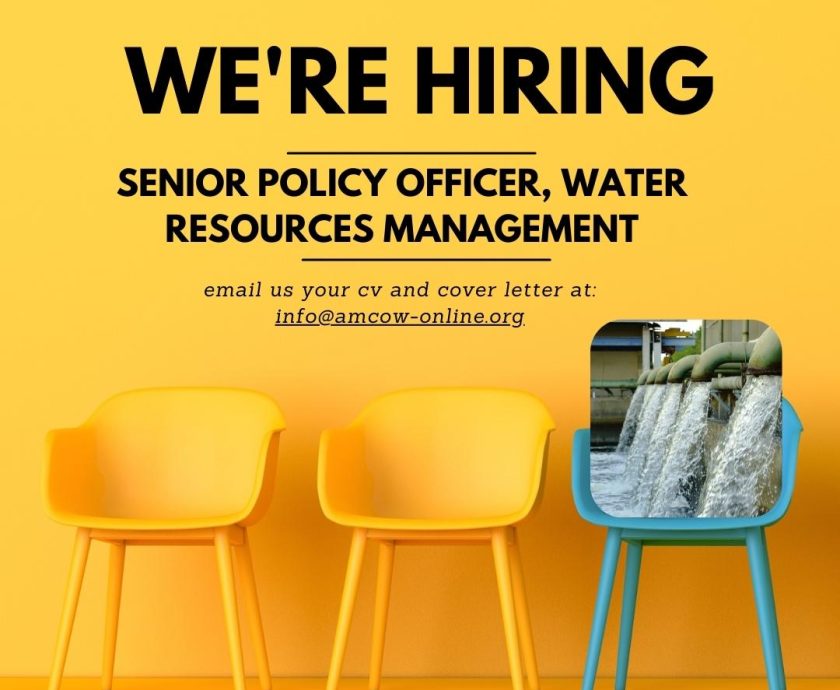 AMCOW Jobs Senior Policy Officer-Water Resources Management